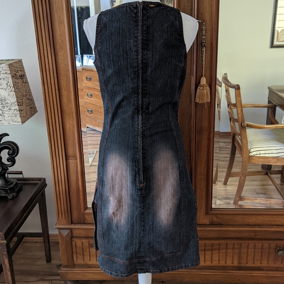 VINTAGE by JORDACHE Embroidered Denim Dress - Picture 3 of 13